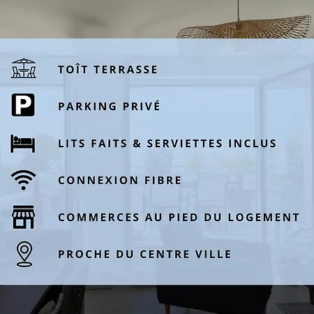 Cosy 2 Ch Avec Toit Terrasse & Parking - Lumineux Et Calme Apartment Les Sables-dʼOlonne